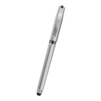 Avendale Velvet Touch Gel Pen with Stylus - Silver - Front