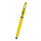 Avendale Velvet Touch Gel Pen with Stylus - Yellow - Front