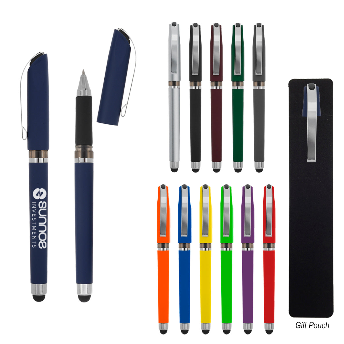 Avendale Velvet Touch Gel Pen with Stylus
