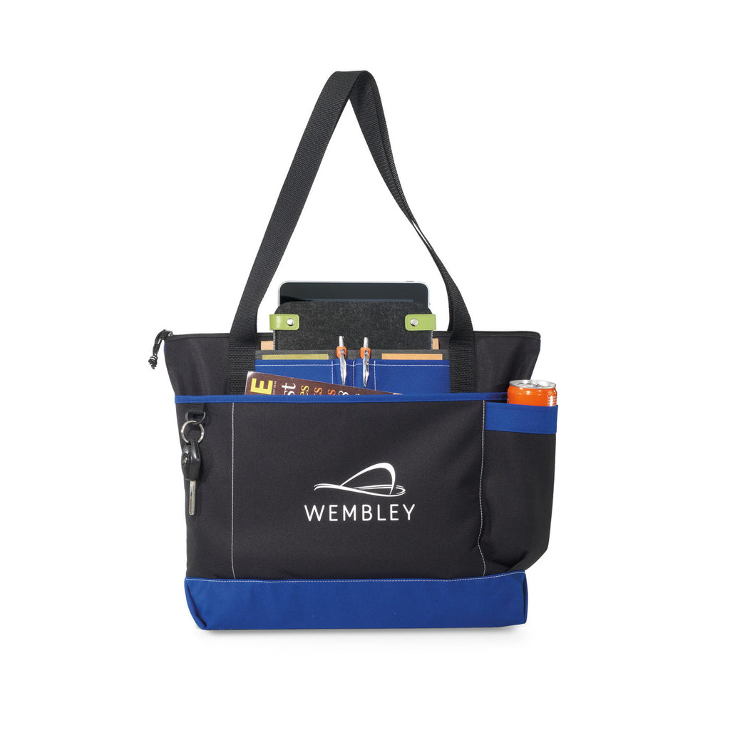 Avenue Business Tote with Tablet Pocket - Royal Blue - View 1