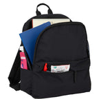 Avery Small Backpack in Recycled Crinkle Fabric, 10L Transfer - Black - Detail