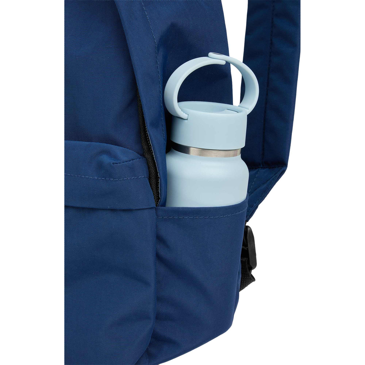 Avery Small Backpack in Recycled Crinkle Fabric, 10L Transfer - Navy - Detail