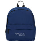 Avery Small Backpack in Recycled Crinkle Fabric, 10L Transfer - Navy - Front