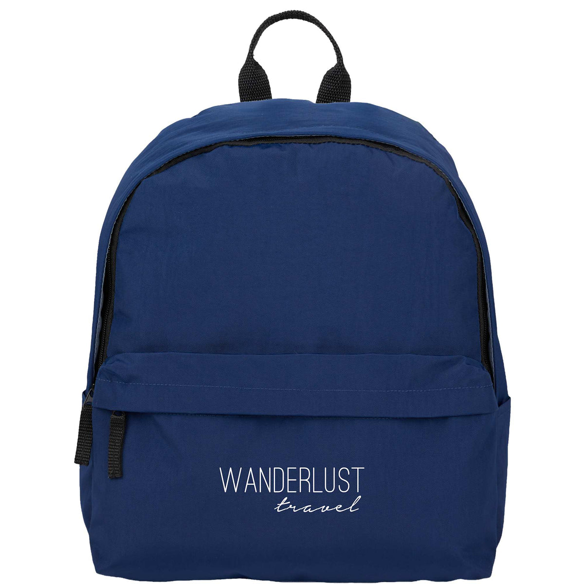 Avery Small Backpack in Recycled Crinkle Fabric, 10L Transfer - Navy - Front