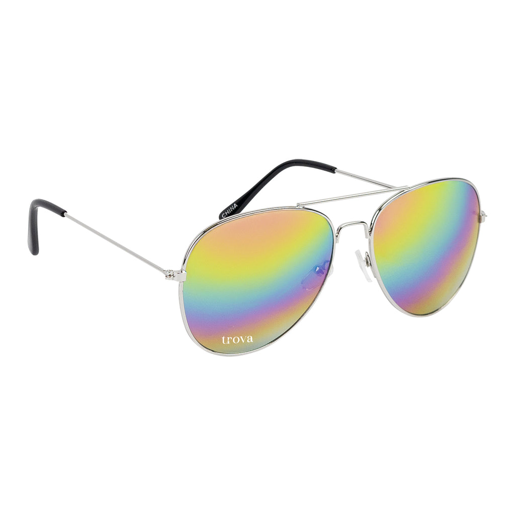 Aviator Sunglasses, Swift - Rainbow - Pad Print