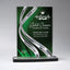 Award, Small - Clear with Green