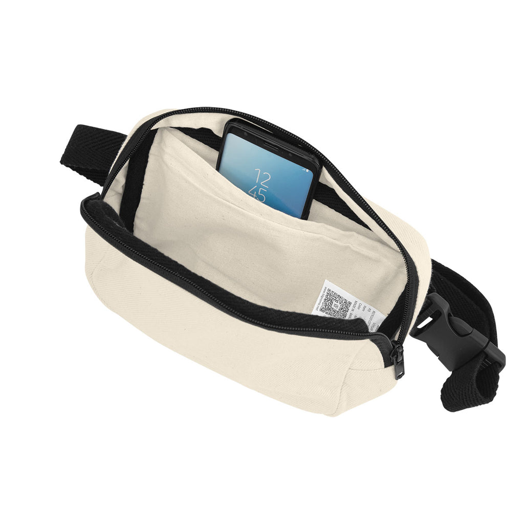 Aware Recycled Cotton Canvas Belt Bag, 10 oz - Angle