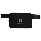 Aware Recycled Cotton Canvas Belt Bag, 10 oz - Black - Silk Screen