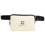 Aware Recycled Cotton Canvas Belt Bag, 10 oz - Black - Silk Screen