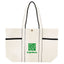 Aware Recycled Cotton Canvas Tote Bag, 10 oz - Natural with Black - Silk Screen