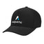Aware Recycled Cotton Cap with a Leatherette Backstrap Embroidery - Black - Colorbrite