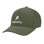 Aware Recycled Cotton Cap with a Leatherette Backstrap Embroidery - Olive - Colorbrite