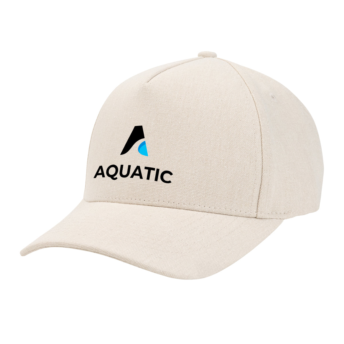 Aware Recycled Cotton Cap with a Leatherette Backstrap Embroidery - Sand - Colorbrite