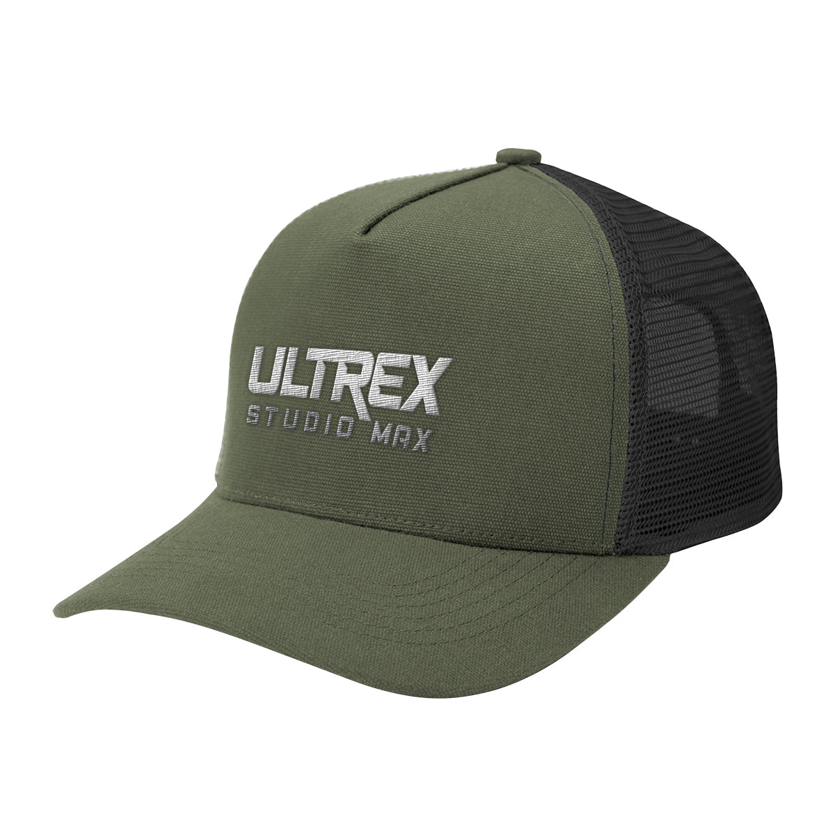 Aware Recycled Cotton Cap with Mesh Back Embroidery - Black - Embroidery