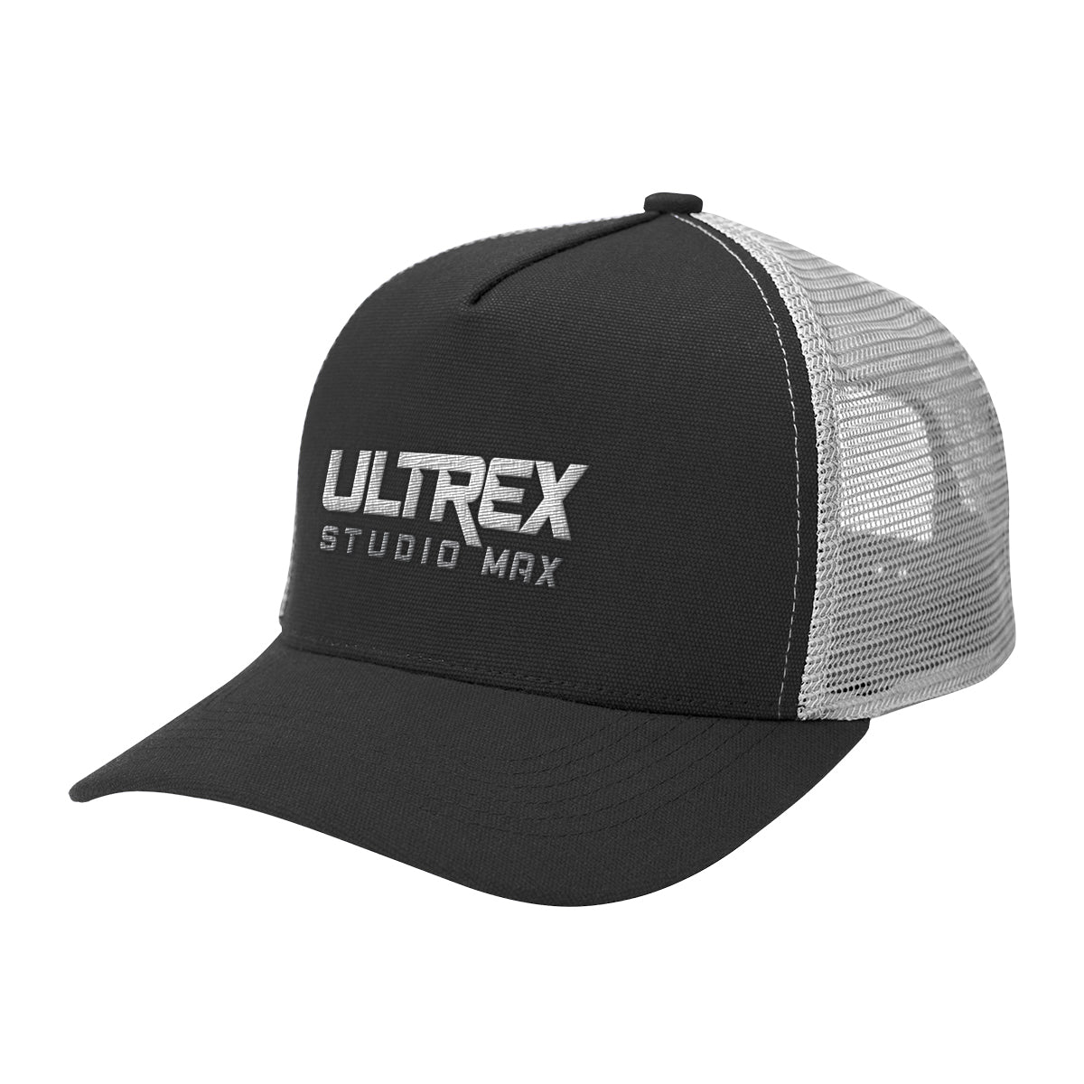 Aware Recycled Cotton Cap with Mesh Back Embroidery - Black - Embroidery