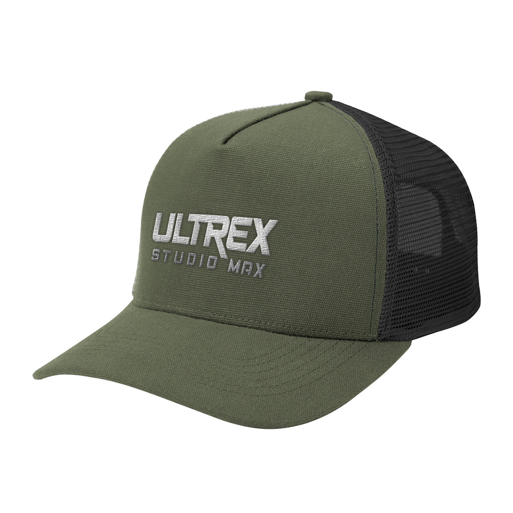 Aware Recycled Cotton Cap with Mesh Back Embroidery - Black - Embroidery