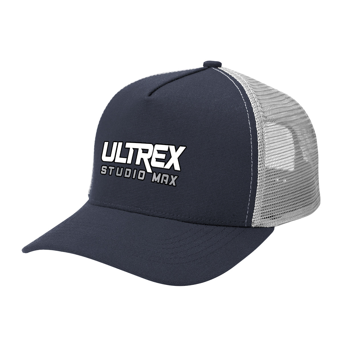 Aware Recycled Cotton Cap with Mesh Back Embroidery - Navy - Colorbrite