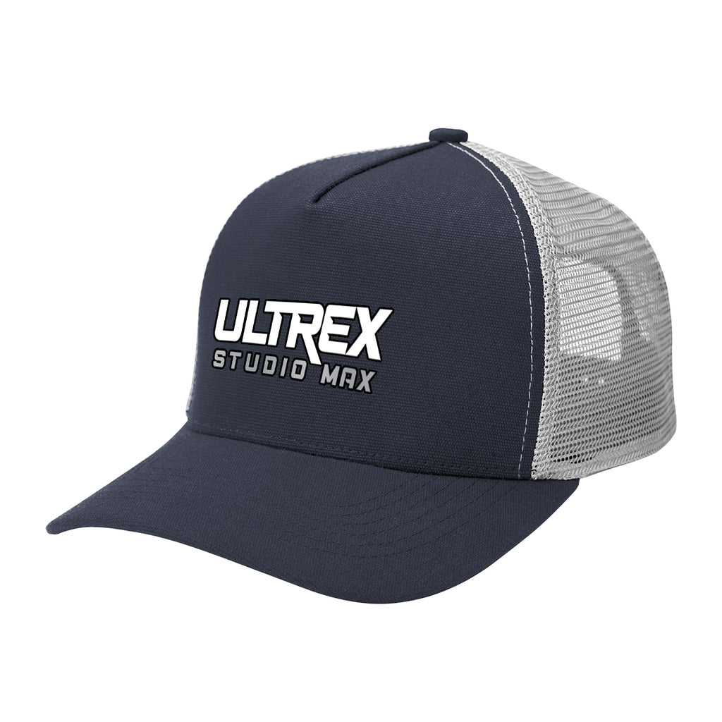 Aware Recycled Cotton Cap with Mesh Back Embroidery - Navy - Colorbrite