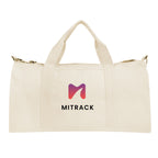 Aware Recycled Cotton Flat Bottom Duffel Bag, 14 oz - Natural - Colorbrite
