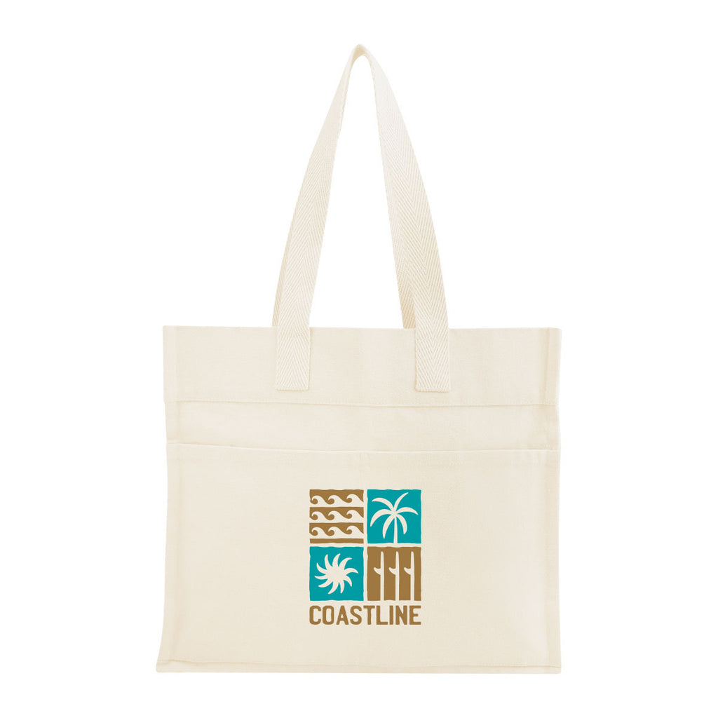 Aware Recycled Cotton North South Tote, 14 oz Embroidery - Colorbrite