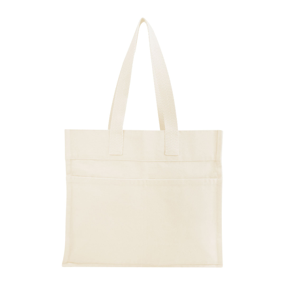 Aware Recycled Cotton North South Tote, 14 oz Embroidery - Front