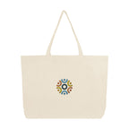Aware Recycled Cotton Shopper Tote Bag, 9 oz - Natural - Embroidery