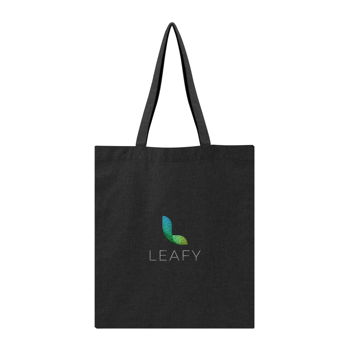 Aware Recycled Cotton Tote Bag, 4 oz - Black - Embroidery