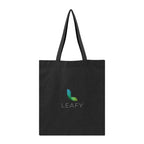 Aware Recycled Cotton Tote Bag, 4 oz - Black - Embroidery