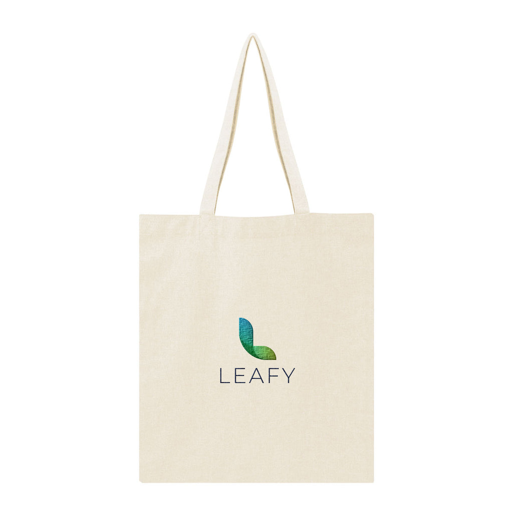 Aware Recycled Cotton Tote Bag, 4 oz - Natural - Embroidery