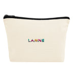 Aware Recycled Cotton Zip Pouch, 10 oz Embroidery - Natural - Embroidery