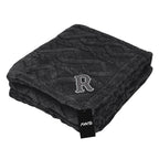 AWS Alpine Sherpa Blanket in Recycled PET - Black - Embroidery
