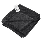 AWS Alpine Sherpa Blanket in Recycled PET - Black - Folded