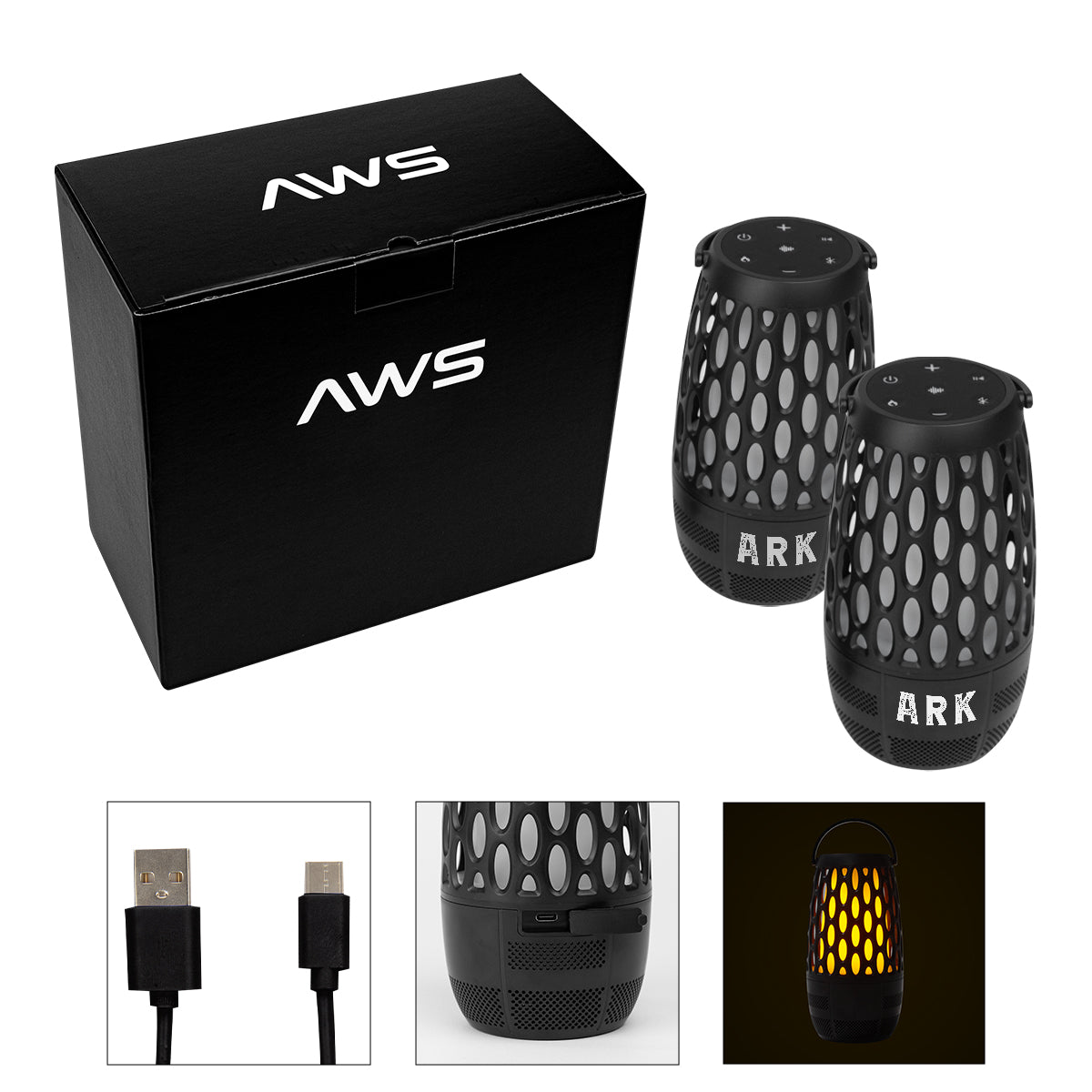 AWS Flame Lantern Speaker and Sound Machine Kit - AWS Flame Lantern Speaker & Sound Machine Kit