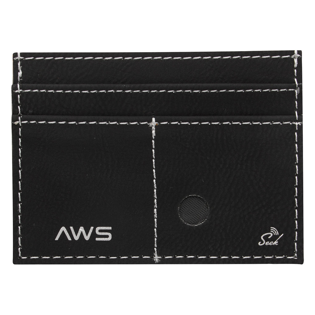 AWS Guardian RFID Card Wallet and Tracker Set - Black - Back