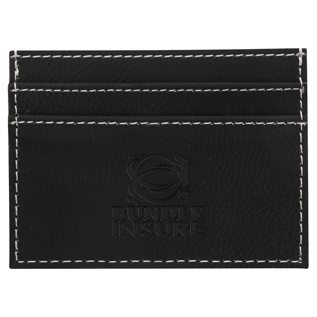 AWS Guardian RFID Card Wallet and Tracker Set - Black - Debossing