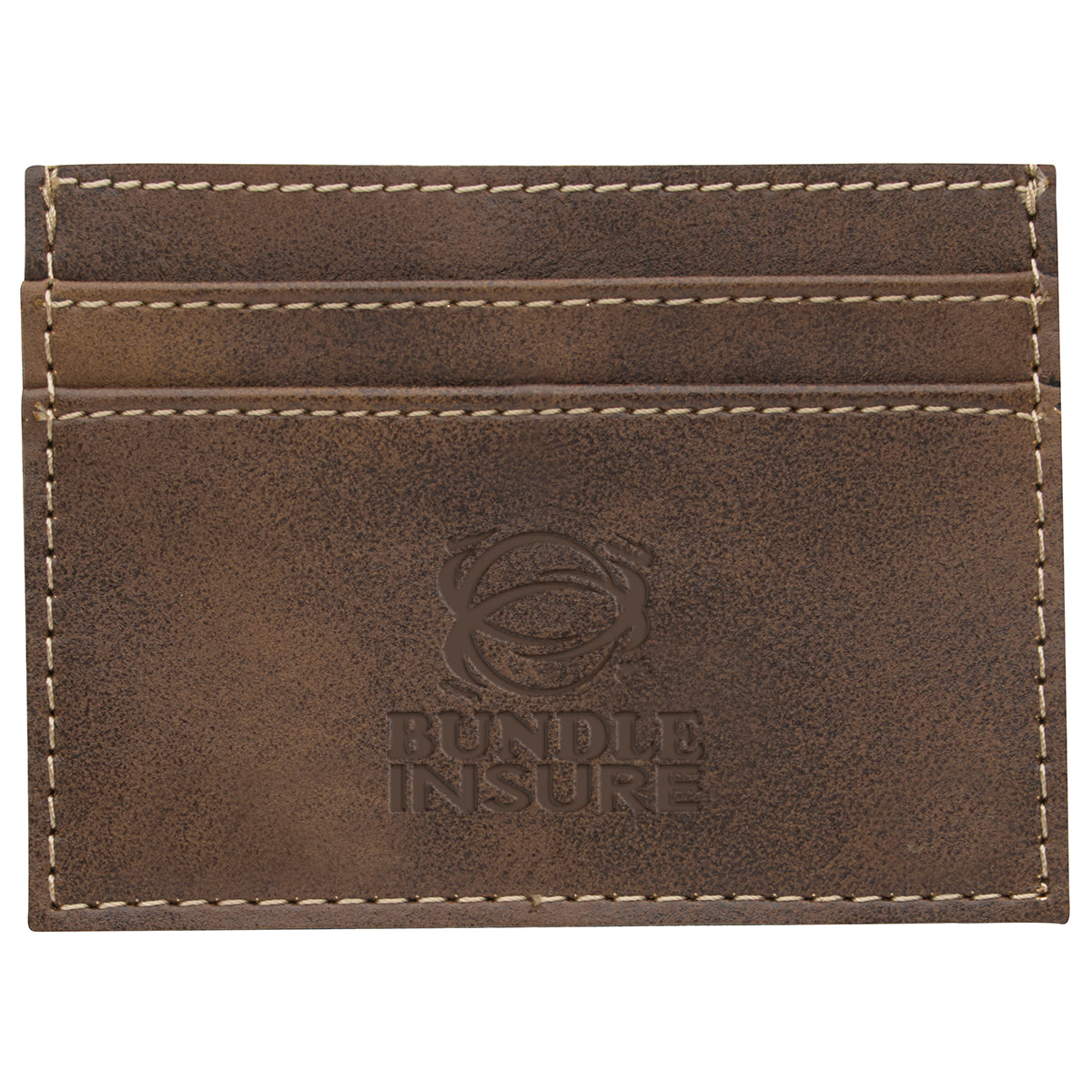 AWS Guardian RFID Card Wallet and Tracker Set - Brown - Deboss