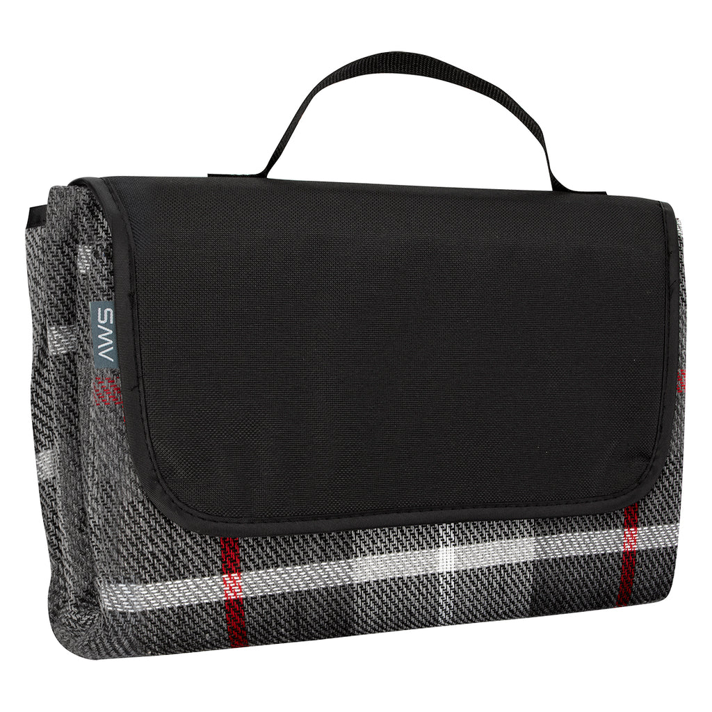 AWS Highlander Picnic Blanket, Roll-Up - Black - Angle_Blank