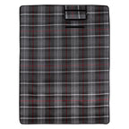 AWS Highlander Picnic Blanket, Roll-Up - Black - Open