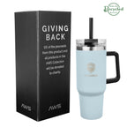 AWS Intrepid Recycled Stainless Steel Tumbler, 40 oz - Laser
