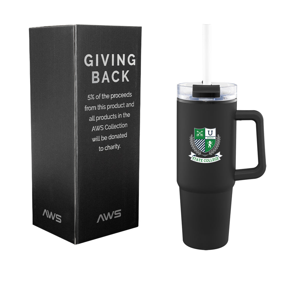 AWS Intrepid Recycled Tumbler, 30 oz - Black - Colorbrite