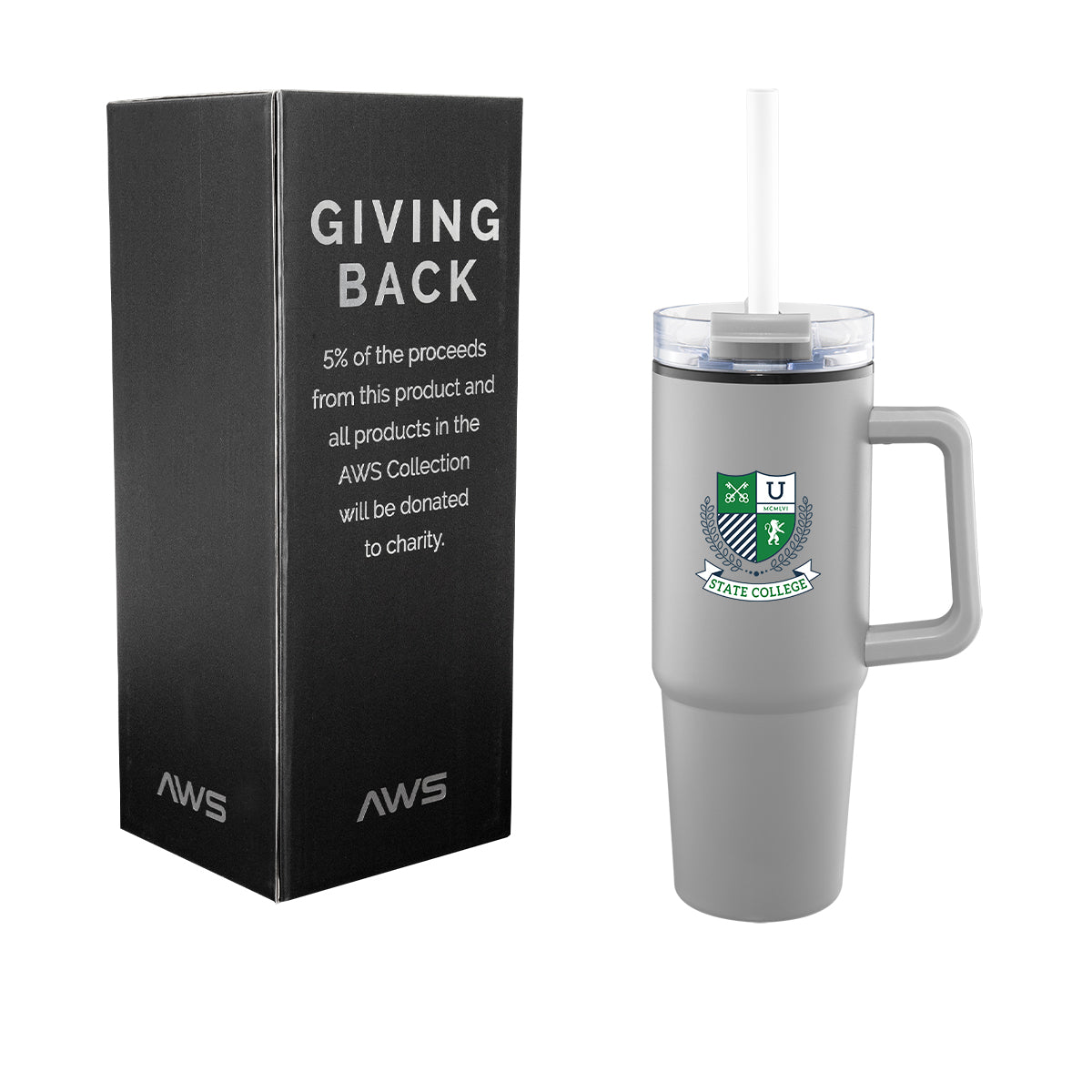 AWS Intrepid Recycled Tumbler, 30 oz - Gray - Colorbrite