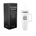 AWS Intrepid Recycled Tumbler, 30 oz - White - Silk Screen