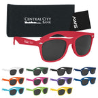 AWS Malibu Sunglasses and Pouch, Velvet Touch