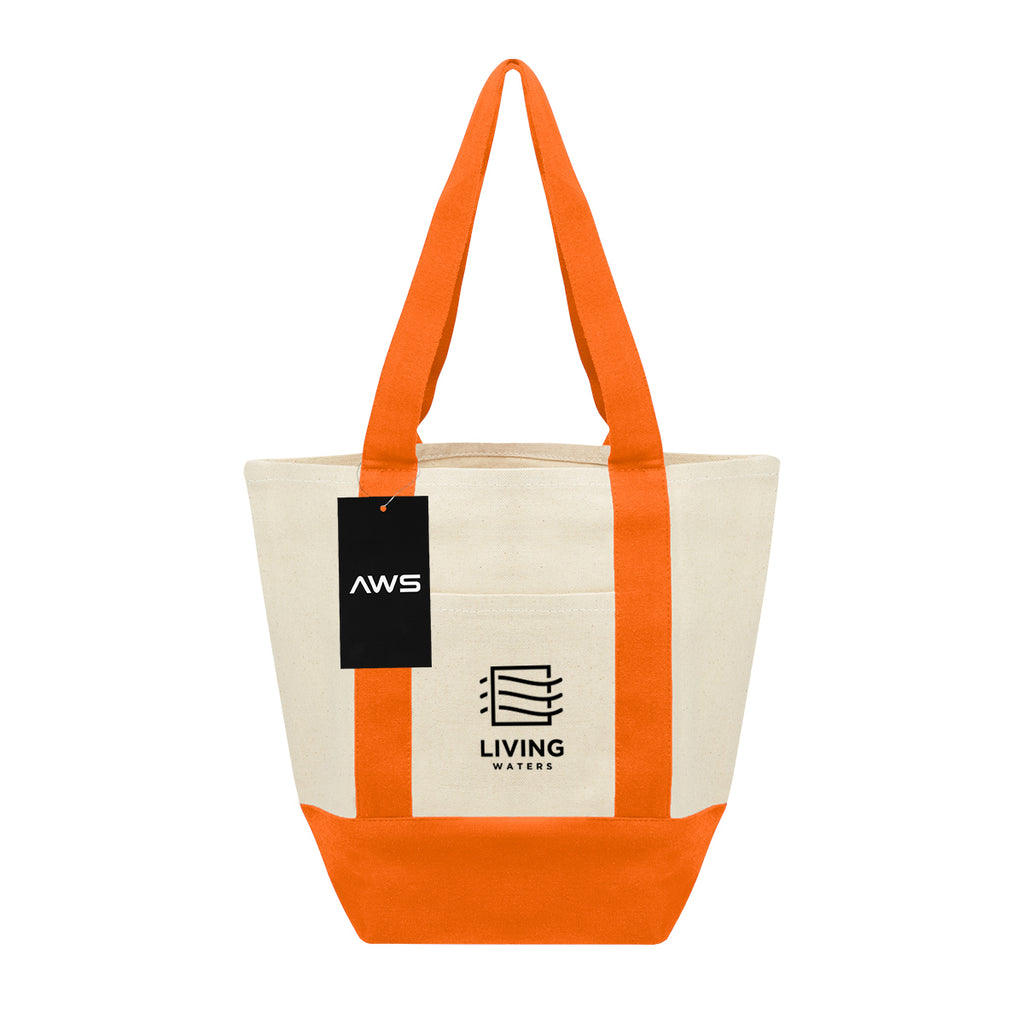 AWS Mini Starboard Recycled Cotton Canvas Tote, 10 oz - Silk Screen