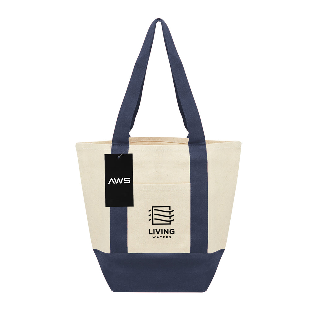 AWS Mini Starboard Recycled Cotton Canvas Tote, 10 oz - Silk Screen