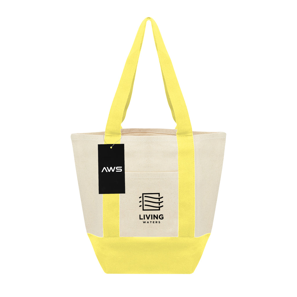 AWS Mini Starboard Recycled Cotton Canvas Tote, 10 oz - Silk Screen