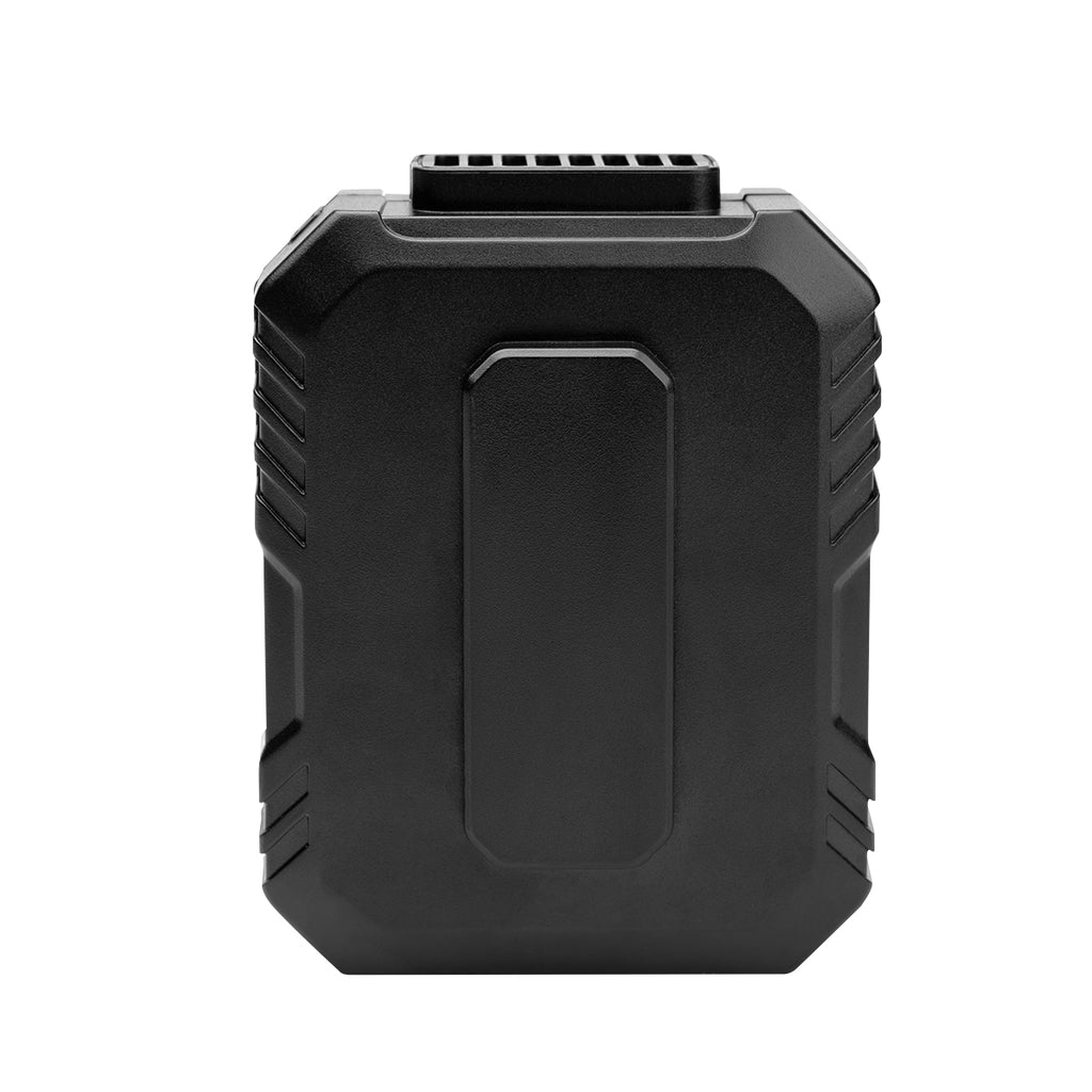 AWS Power Bank and Clip-On Fan, 5,000 mAh - Black - Back