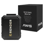 AWS Power Bank and Clip-On Fan, 5,000 mAh - Black - Full Color