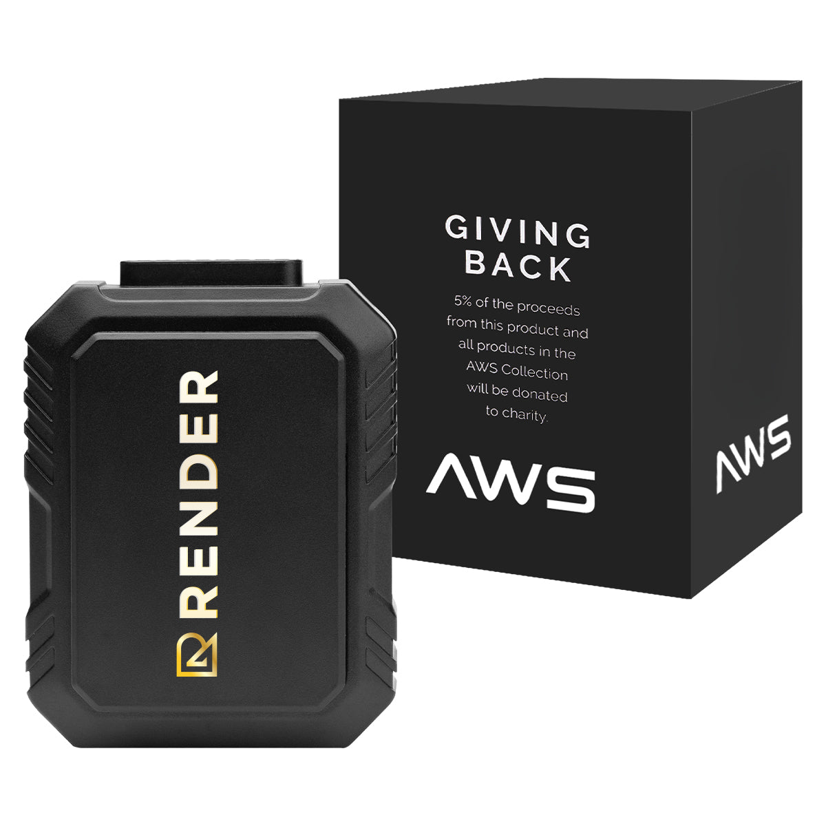 AWS Power Bank and Clip-On Fan, 5,000 mAh - Full Color