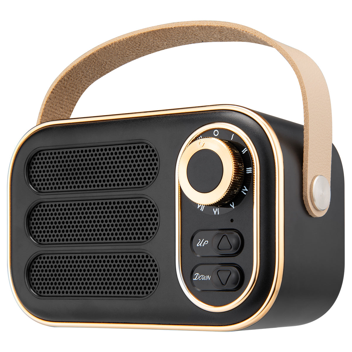 AWS Retro Boom FM Radio and Wireless Speaker Full Color - Angle
